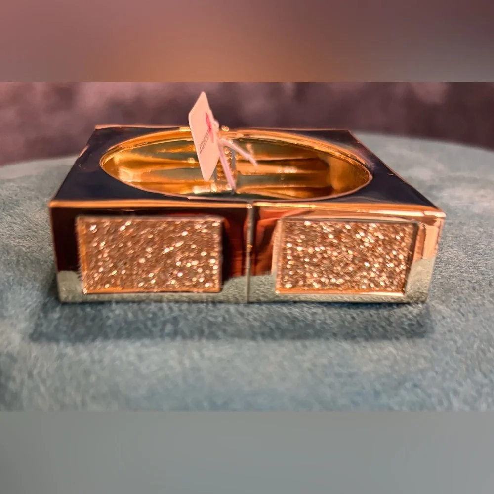 Sophisticated Gold Fashion Square Cuff Bangle